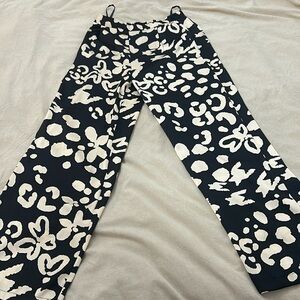 Satin Print Pants